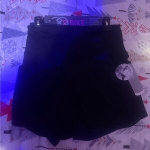 Women's Black and blue Shorts